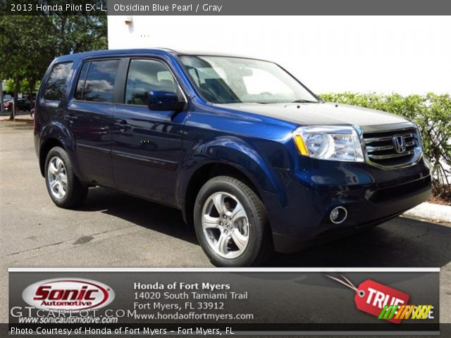 2013 Honda Pilot EX-L in Obsidian Blue Pearl