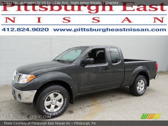 2011 Nissan Frontier SV V6 King Cab 4x4 in Night Armor Metallic
