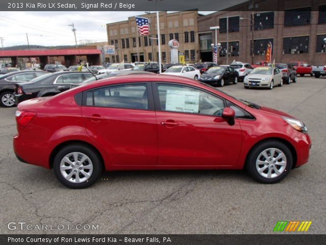 2013 Kia Rio LX Sedan in Signal Red