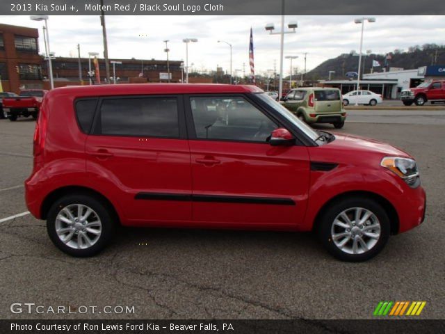 2013 Kia Soul + in Molten Red