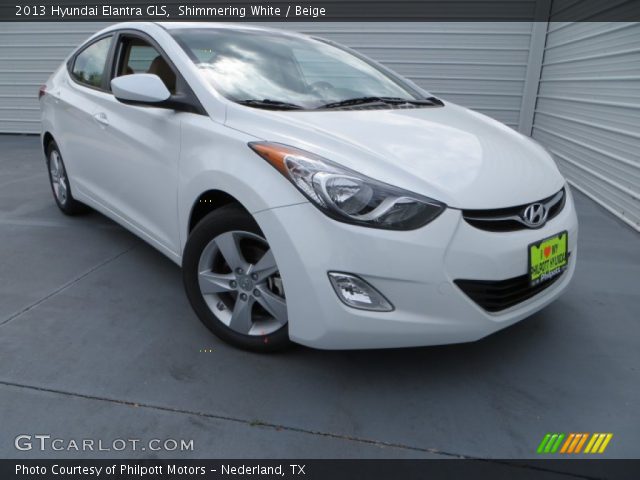 2013 Hyundai Elantra GLS in Shimmering White