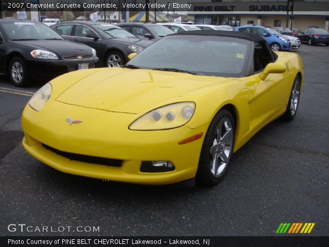 2007 Chevrolet Corvette Convertible in Velocity Yellow