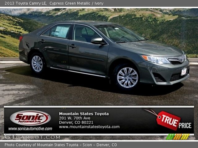 2013 Toyota Camry LE in Cypress Green Metallic