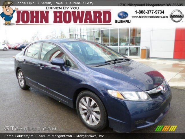 2009 Honda Civic EX Sedan in Royal Blue Pearl