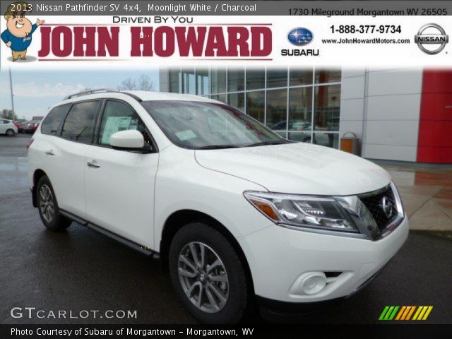 2013 Nissan Pathfinder SV 4x4 in Moonlight White