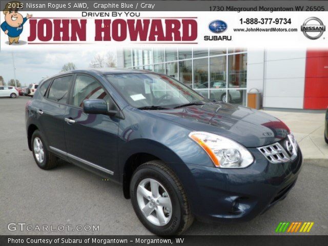 2013 Nissan Rogue S AWD in Graphite Blue
