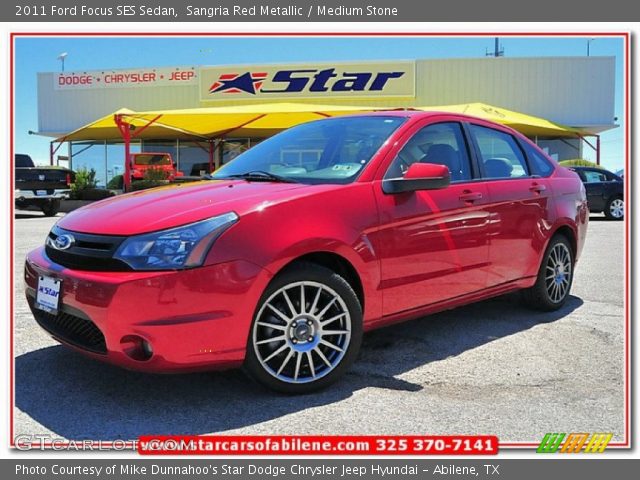 2011 Ford Focus SES Sedan in Sangria Red Metallic