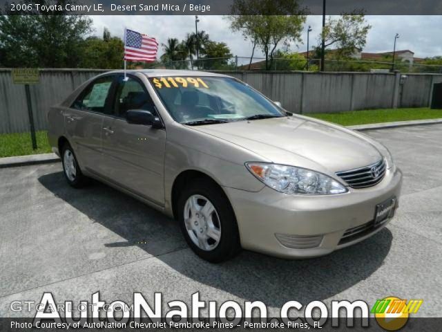 2006 Toyota Camry LE in Desert Sand Mica