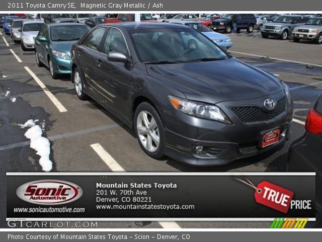 2011 Toyota Camry SE in Magnetic Gray Metallic