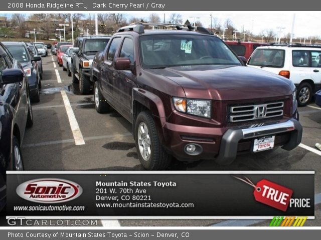 2008 Honda Ridgeline RTL in Dark Cherry Pearl