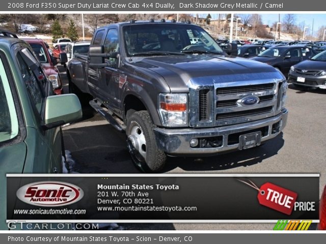 2008 Ford F350 Super Duty Lariat Crew Cab 4x4 Dually in Dark Shadow Grey Metallic