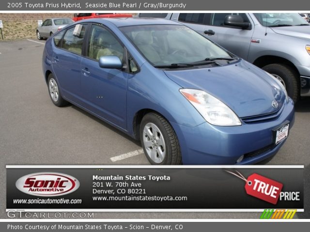 2005 Toyota Prius Hybrid in Seaside Blue Pearl