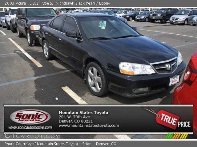 2003 Acura TL 3.2 Type S in Nighthawk Black Pearl