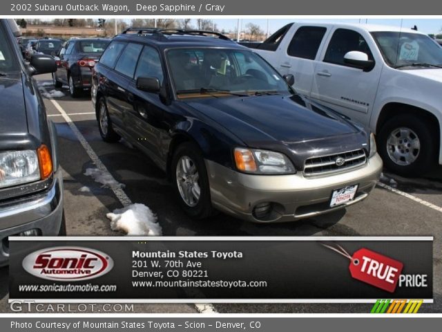 2002 Subaru Outback Wagon in Deep Sapphire