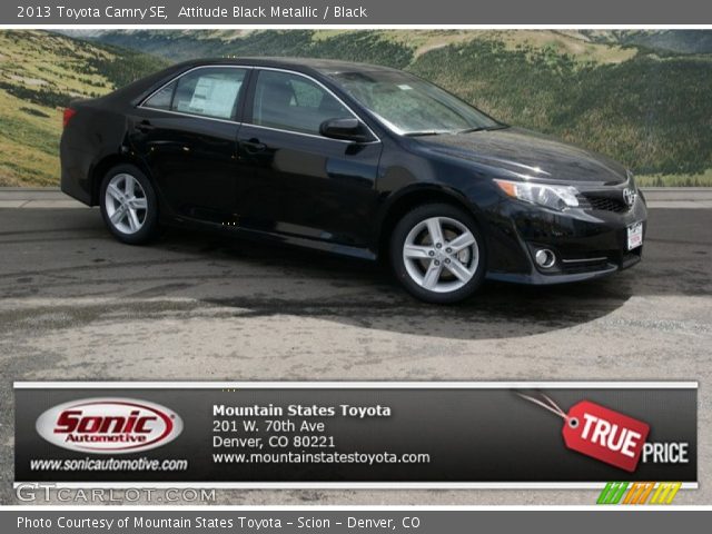 2013 Toyota Camry SE in Attitude Black Metallic
