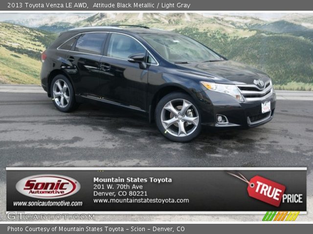2013 Toyota Venza LE AWD in Attitude Black Metallic