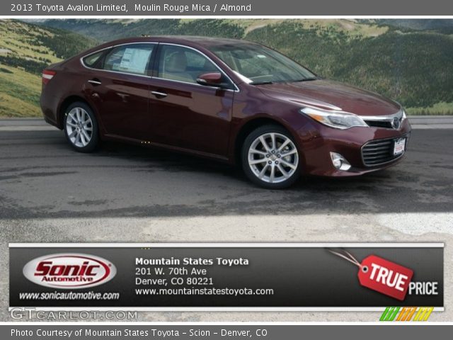 2013 Toyota Avalon Limited in Moulin Rouge Mica