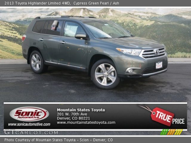 2013 Toyota Highlander Limited 4WD in Cypress Green Pearl