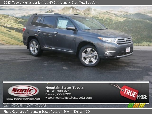 2013 Toyota Highlander Limited 4WD in Magnetic Gray Metallic