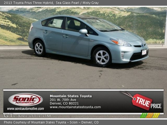 2013 Toyota Prius Three Hybrid in Sea Glass Pearl