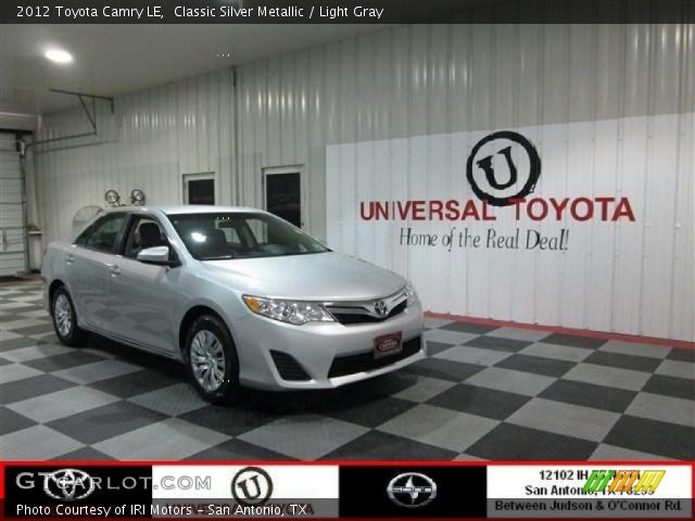 2012 Toyota Camry LE in Classic Silver Metallic