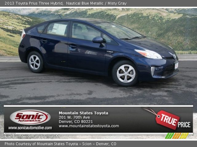 2013 Toyota Prius Three Hybrid in Nautical Blue Metallic