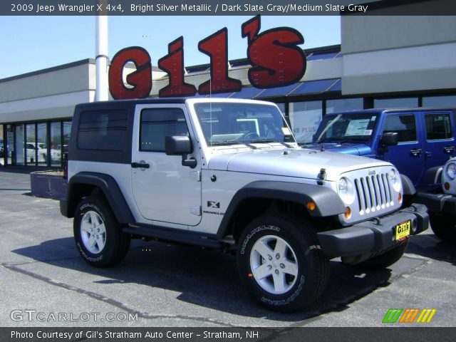 2009 Jeep Wrangler X 4x4 in Bright Silver Metallic