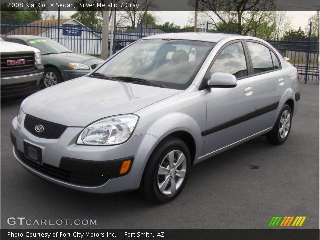 2008 Kia Rio LX Sedan in Silver Metallic