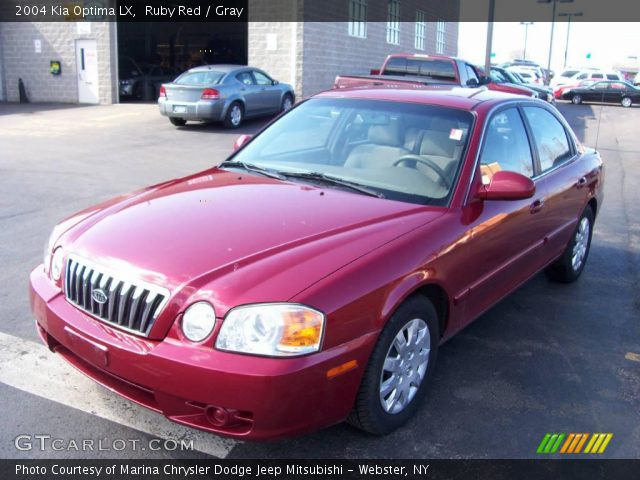 2004 Kia Optima LX in Ruby Red