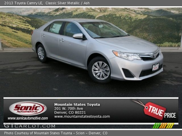 2013 Toyota Camry LE in Classic Silver Metallic