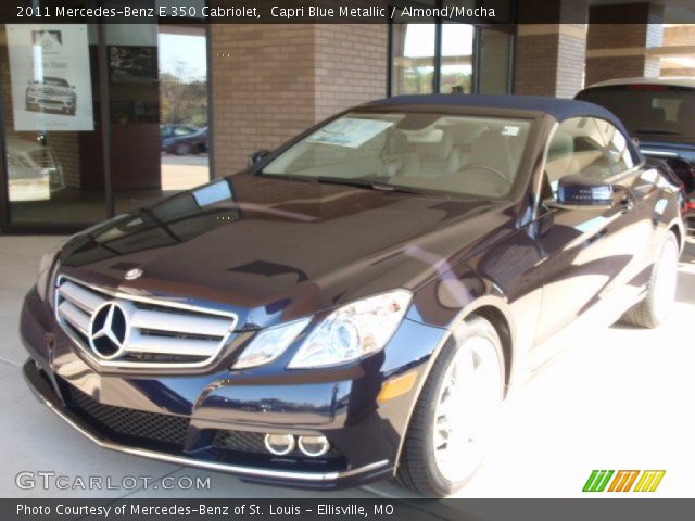 2011 Mercedes-Benz E 350 Cabriolet in Capri Blue Metallic