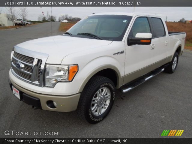 2010 Ford F150 Lariat SuperCrew 4x4 in White Platinum Metallic Tri Coat