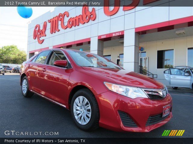 2012 Toyota Camry LE in Barcelona Red Metallic