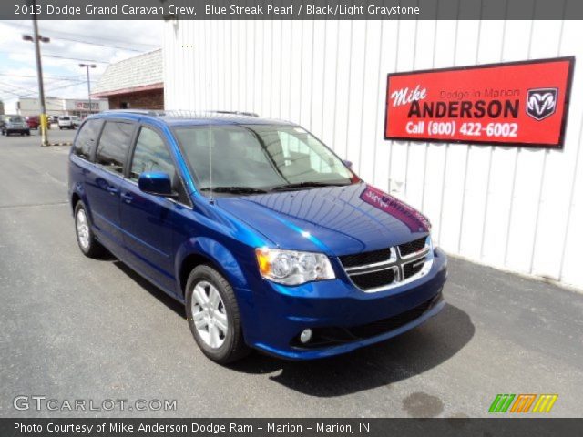 2013 Dodge Grand Caravan Crew in Blue Streak Pearl