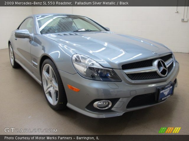2009 Mercedes-Benz SL 550 Roadster in Palladium Silver Metallic