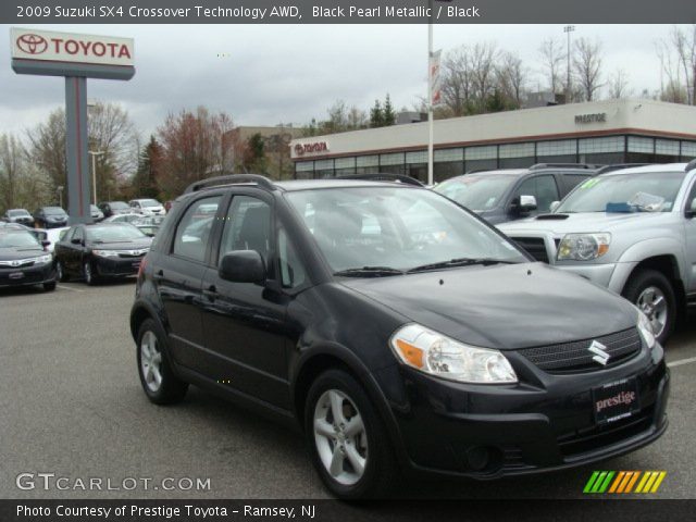 2009 Suzuki SX4 Crossover Technology AWD in Black Pearl Metallic