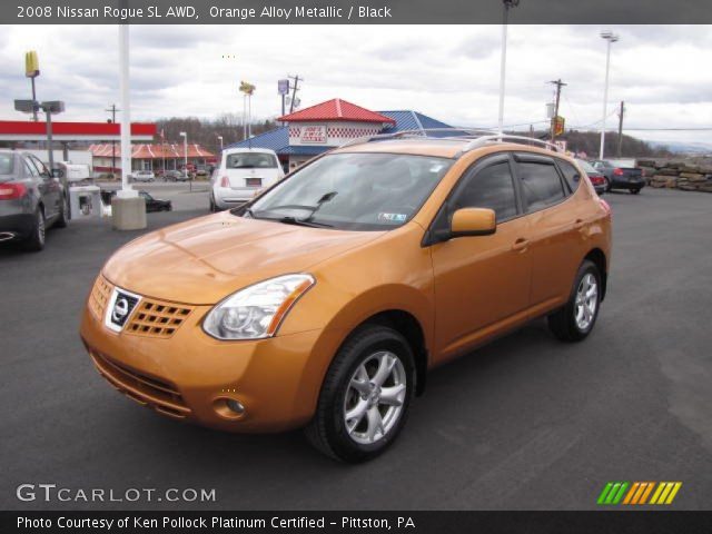 2008 Nissan Rogue SL AWD in Orange Alloy Metallic