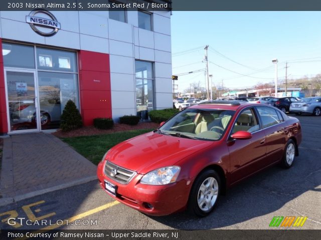 2003 Nissan Altima 2.5 S in Sonoma Sunset Red