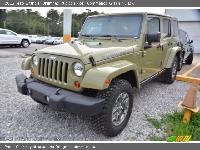 2013 Jeep Wrangler Unlimited Rubicon 4x4 in Commando Green