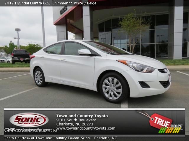 2012 Hyundai Elantra GLS in Shimmering White