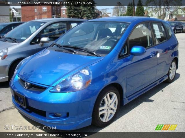 2008 Honda Fit Sport in Vivid Blue Pearl