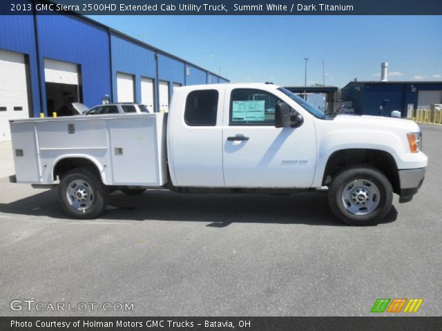 2013 GMC Sierra 2500HD Extended Cab Utility Truck in Summit White