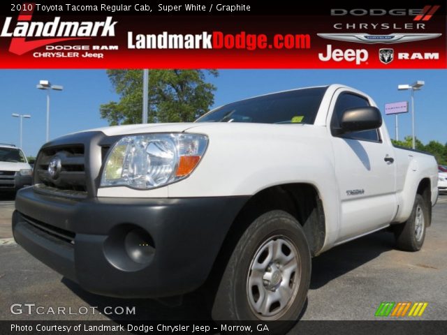 2010 Toyota Tacoma Regular Cab in Super White