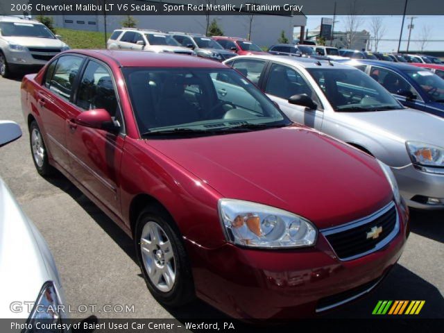 2006 Chevrolet Malibu LT V6 Sedan in Sport Red Metallic