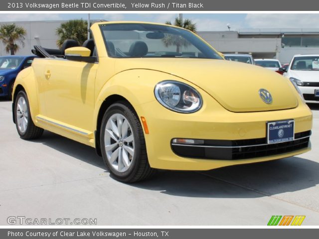 2013 Volkswagen Beetle TDI Convertible in Yellow Rush