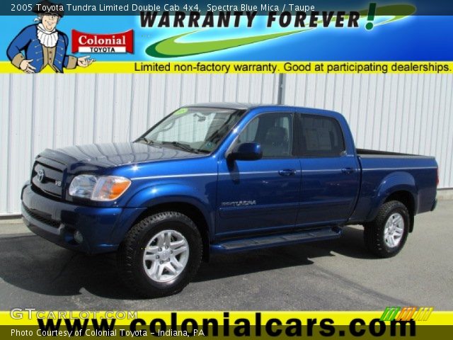 2005 Toyota Tundra Limited Double Cab 4x4 in Spectra Blue Mica
