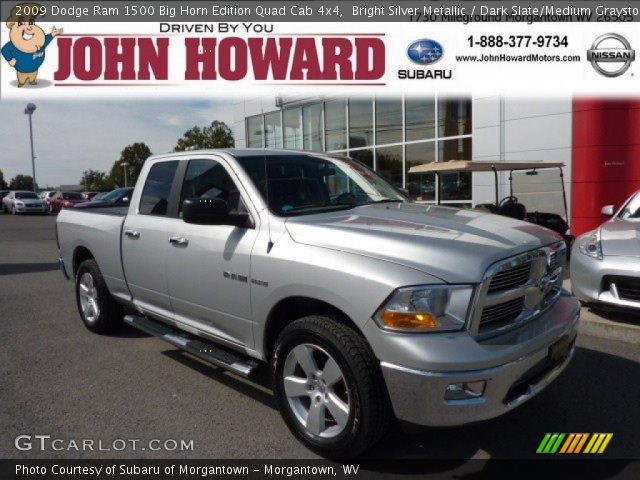 2009 Dodge Ram 1500 Big Horn Edition Quad Cab 4x4 in Bright Silver Metallic