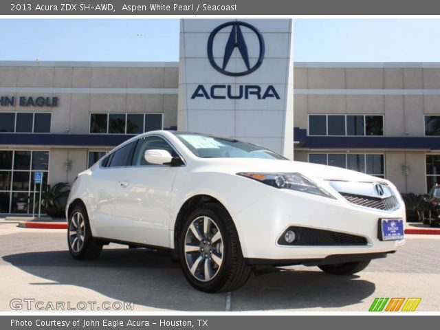 2013 Acura ZDX SH-AWD in Aspen White Pearl
