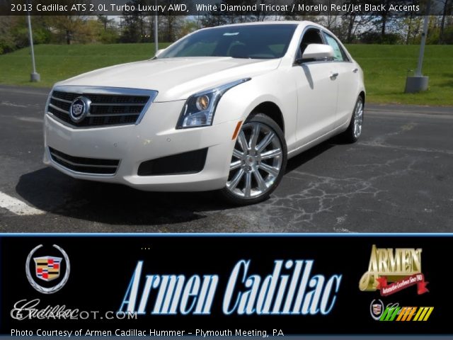 2013 Cadillac ATS 2.0L Turbo Luxury AWD in White Diamond Tricoat