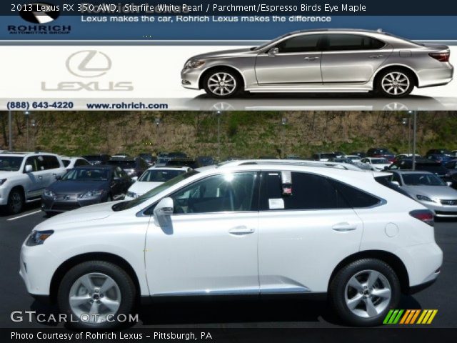 2013 Lexus RX 350 AWD in Starfire White Pearl